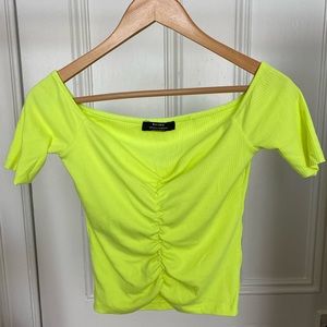 Off Shoulder Sweetheart Neckline Top (SEE DESCRIPTION)